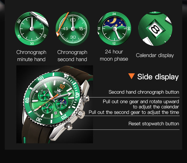 Reloj Cronografo Deportivo de Lujo