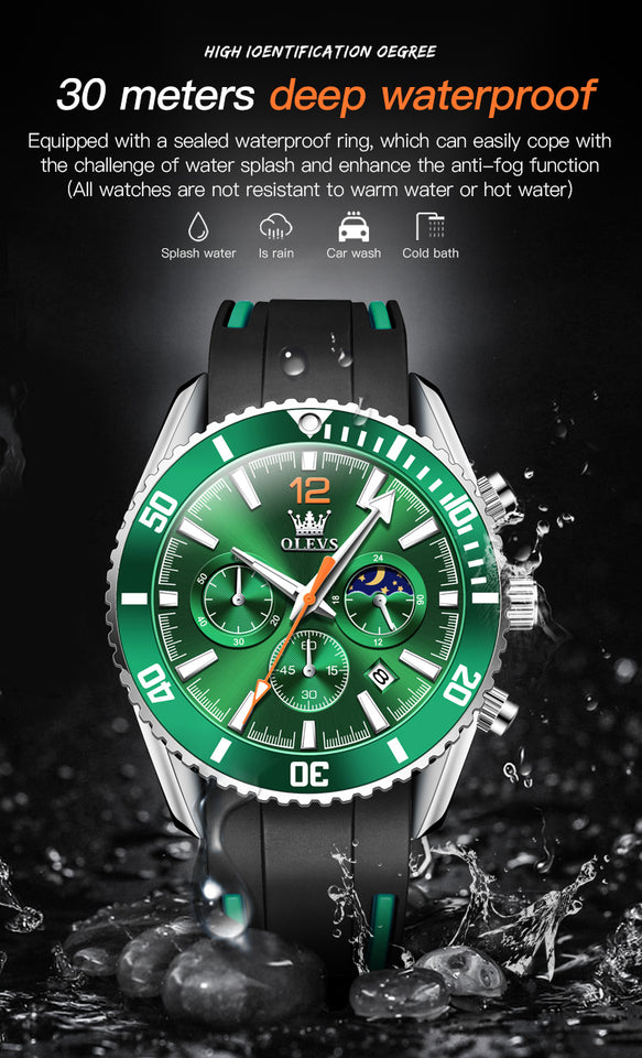Reloj Cronografo Deportivo de Lujo