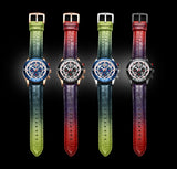 RELOJ CRONOGRAFO DE CUERO Y DE  LUJO HOMBRE